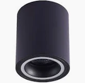 Round Surface Black LED Ceiling Light