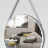 Wall Hang Mirror with Leather Strap