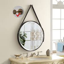 Wall Hang Circular Mirror-Hook