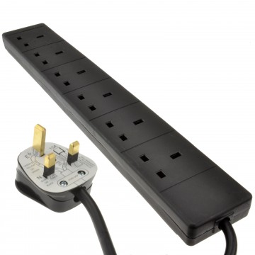 Extension 6 way Black