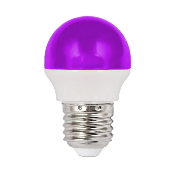 Purple LED 2 Watts E27(Screw) Bulb