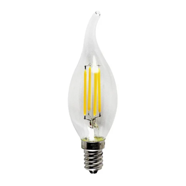 Candle Filament Tail LED 4 Watts Warm White E14 (Small Screw) Bulb