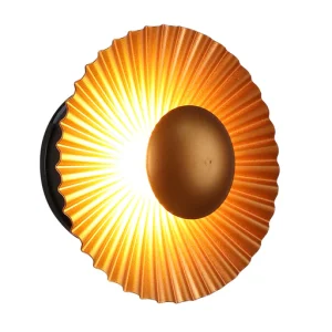 Golden Radiant Wall Light â€“ 220mm, 9W