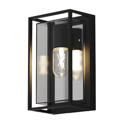 Black Aluminium Outdoor Wall Light