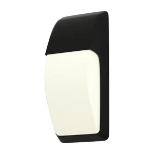 Black Plastic Outdoor Wall Light â€“ IP65