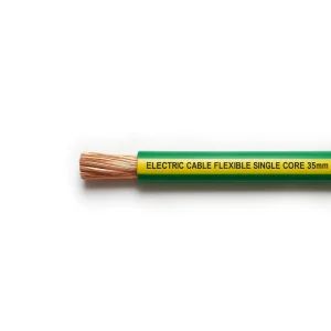 Flexible Single Core Cable – 35mm² Yellow-Green (Per Meter)