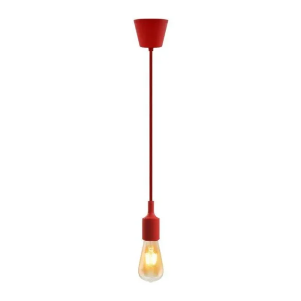 Hanging E27(Screw) Pendant Holder - Red