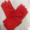 Red Leather Garden Gloves