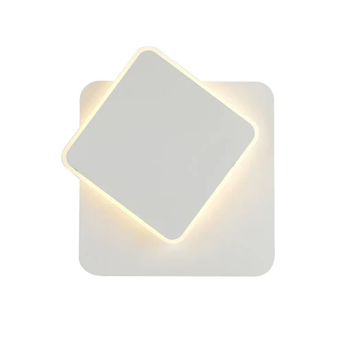 Tilted Adjustable Square Warm White LED Wall Light