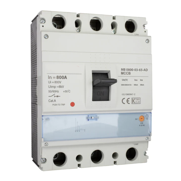 MCCB Breaker Adjustable Type SGM6 800A 3P 65KA 800M